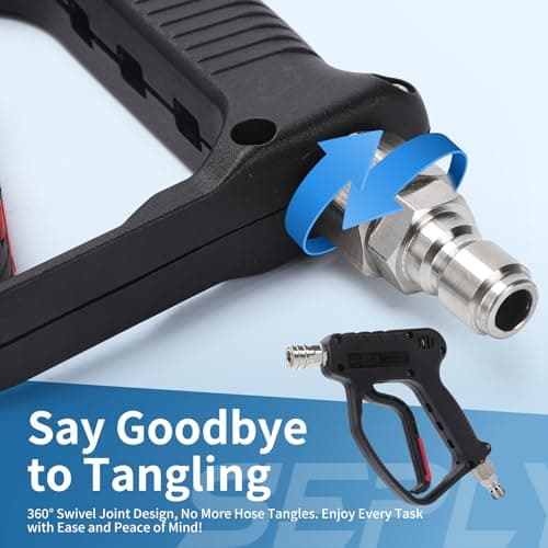 5000 PSI 3/8'' Swivel Quick Connect High Power Car Wash Spray Gun