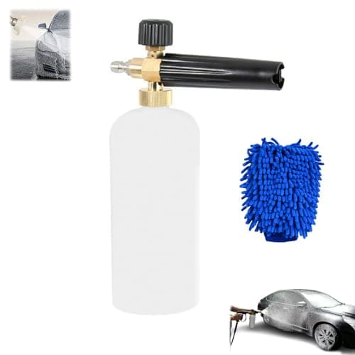 Foam Cannon Accessory for Pressure Washer with 5 Angle Nozzles and Quick Connector