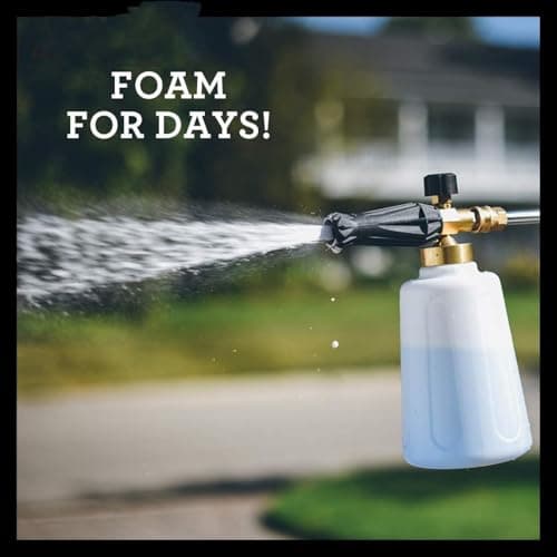 Stainless steel nozzle foam cannon for pressure washer