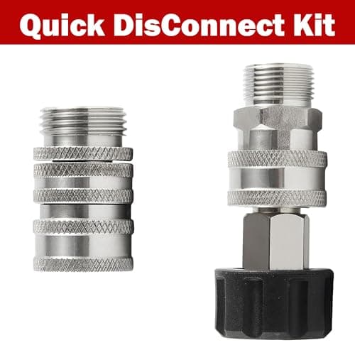M22 Metric Male Thread Quick Connect Kit, 8 Pack