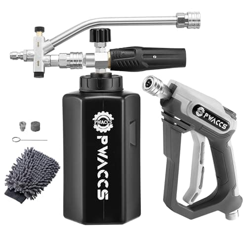 PWACCS 4000 PSI Pressure Washer Foam Gun with Dual Tips and Quick Connect