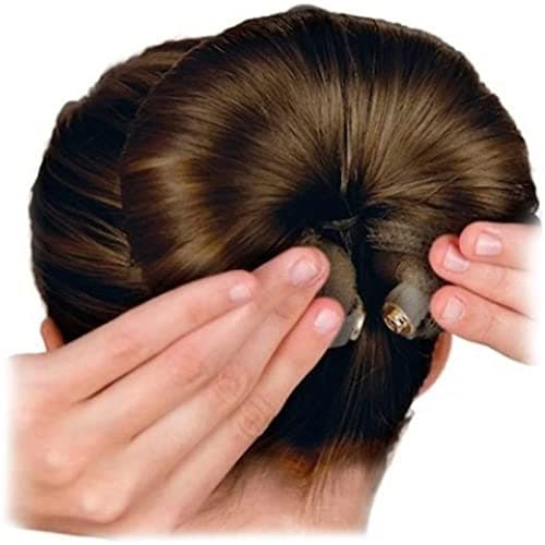 3 Pcs Hair Styling Tools: Foam Ring Shaper, Donut Bun, Long Nylon Holder (3 Multicolor)