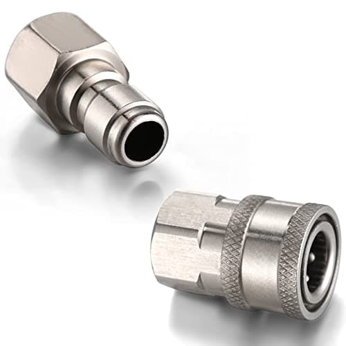 Shimeyao 4 Sets NPT 1/4 Inch Quick Connect Coupler Pressure Washer Adapters