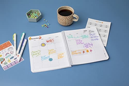 College Planner 2024-2025 for Students (Cream, Pink & Sea Foam)