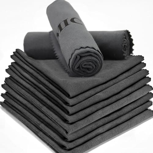 PINGMIC 12"×12" Lint-Free Gray Silicon Gun Cleaning Cloth