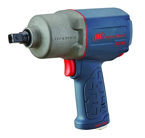 Ingersoll Rand 2235TiMAX-R 1/2" Drive Air Impact Wrench, Red, 4.6 lb, 1,350 ft-lbs Torque
