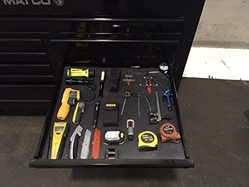 5S Lean Tool Box Organizer 1/2 INCH Thick, Blue (10.75"x18.125")