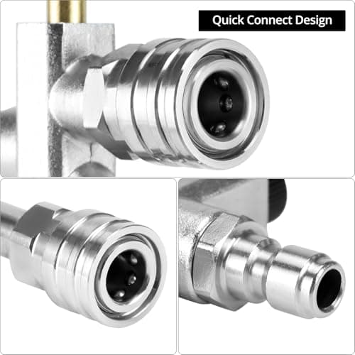 QWORK Foam Cannon Accessory for Pressure Washer - 5 Nozzles, Quick Connect, Dual Function
