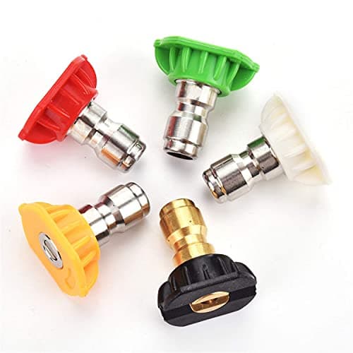 Pressure Washer Spray Nozzle Tips with Nozzle Holder, 1/4 Inch Quick Connect