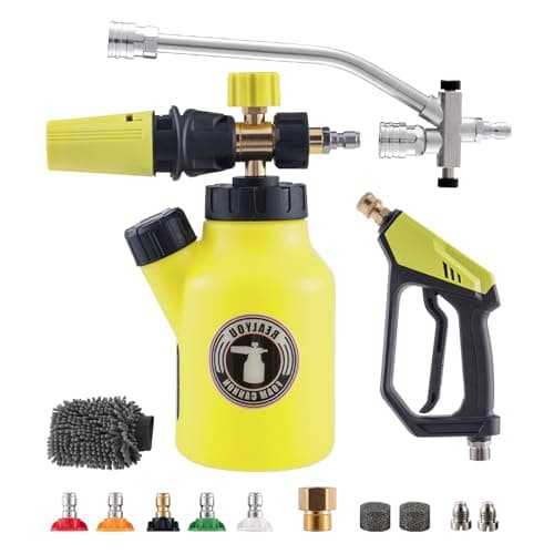 High-Pressure 4500 PSI Foam Cannon with 1/4" Quick Connector and Adjustable Nozzle