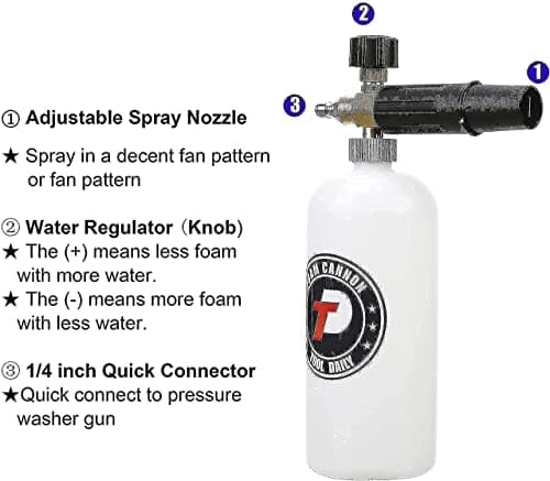 Simplified Tool Daily Short Pressure Washer Gun with Foam Cannon