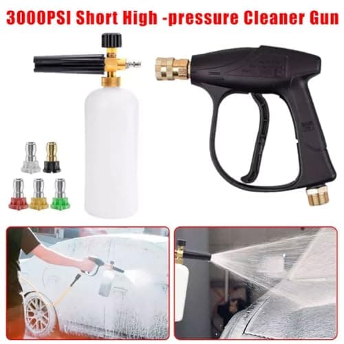 Daily Use Pressure Washer Foam Cannon Dual Connector
| Pressure Washer Gun Accessories Car Cleaning Wash Kit
| 5 Power Washer Sprayer Nozzles for Foam Cannon
