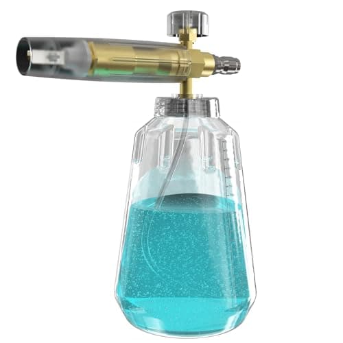 1 Liter Foam Cannon for Pressure Washer - Adjustable Snow Foam Lance with Quick Connect, Perfect for Car Cleaning