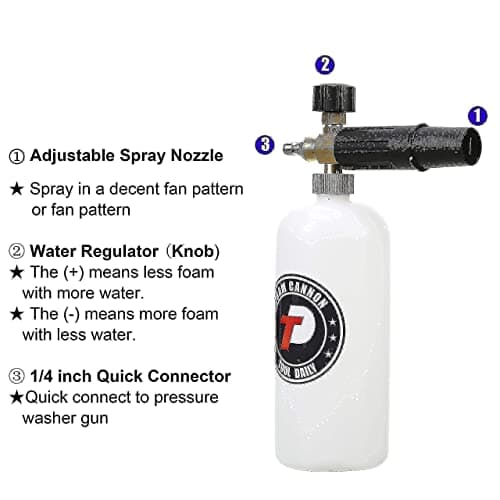 Quick Connect Foam Cannon for Detailing