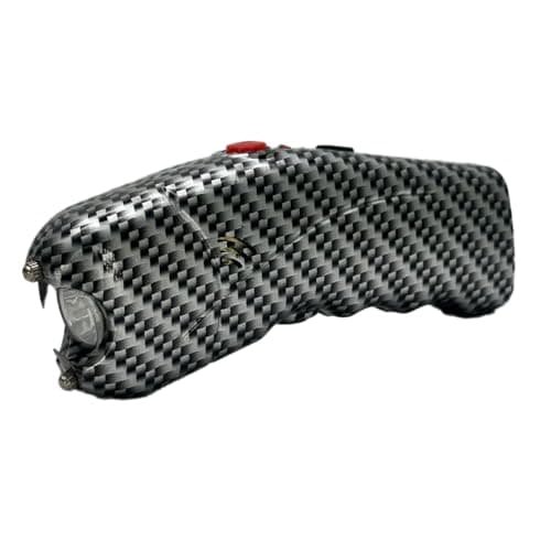 FURY Cyclone Stun Gun with Flashlight & Alarm – Rechargeable, Comfort Grip, Synthetic Leather Case
