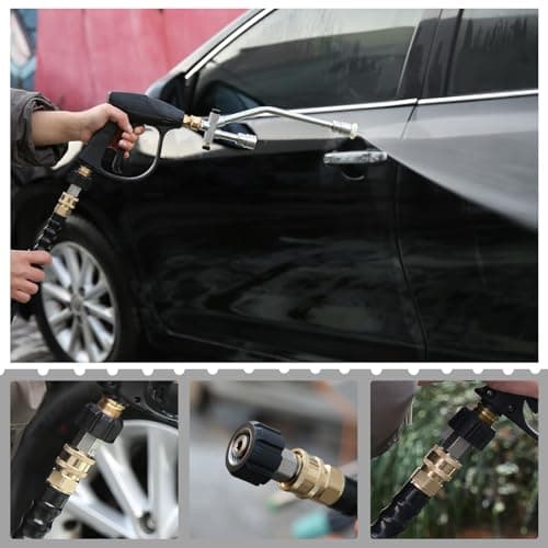 Stainless Steel Pressure Washer Adapter Set, 8 Sets: M22-14 & 15mm Swivel Quick Disconnect Kit