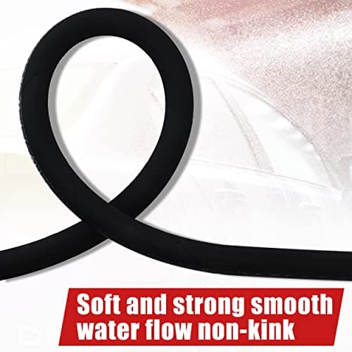 Pressure Washer Whip Hose with Swivel for Pressure Washing, 2 FT (3/8 NPT Solid + M22 Female)