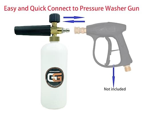 Foam Cannon 1/4 Inch Quick Connector 1 Liter 5 Pressure Washer Nozzle Tips
Foam Cannon 1/4 Inch Quick Connector 1 Liter High Pressure Washing
Foam Cannon 1/4 Inch Quick Connector 1 Liter Versatile Pressure Washer Solution
