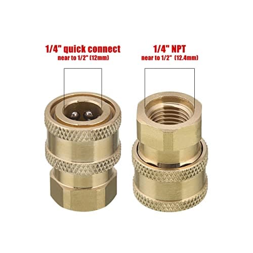 Tool Daily 1/4 Inch Quick Connect Pressure Washer Coupler