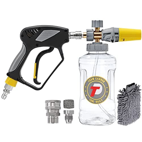 High Pressure Tool Daily Foam Cannon 5000 PSI Pressure Washer Gun with Quick Connect Swivel
| Versatile Tool Daily Foam Cannon Pressure Washer Gun 5000 PSI 1.5 Liter Quick Connect Foam Blaster
| Professional Tool Daily M22 Quick Connect 1/4 Inch Pre