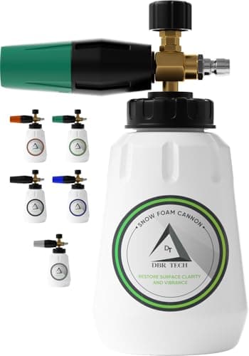 Professional Car Foam Blaster, Heavy Duty 1L Green, Wide Neck & Adjustable Spray