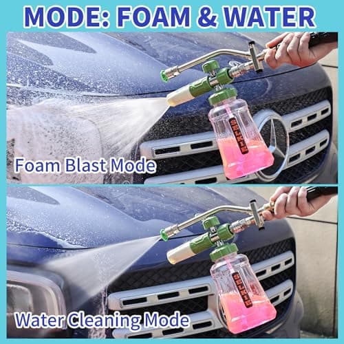 Selkie Foam Cannon with Double Tip Attachment, 3600 PSI Pressure Washer