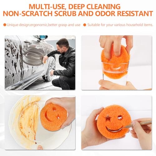 Scratch-Free Multipurpose Dish Sponges for Kitchen & Bathroom - BPA Free & Polymer Foam