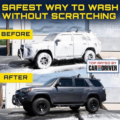 Foam King™ Car Wash Foam Gun & Microfiber Mitt, Garden Hose Attachment