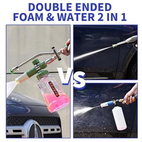 Selkie Foam Cannon with Double Tip Attachment, 3600 PSI Pressure Washer