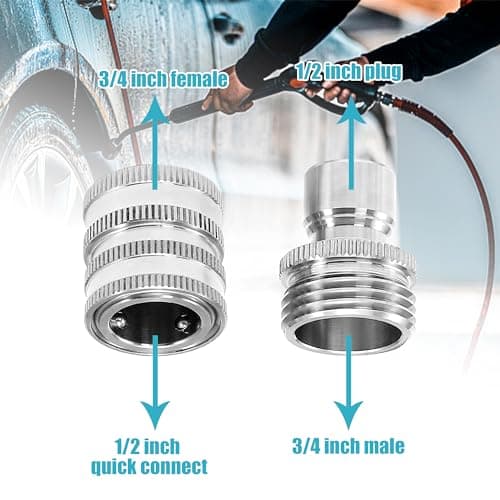 Tool Daily Pressure Washer Adapter Set for Power Washer, 8 PCs