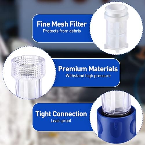 Blue Quick Connect 3/4" Pressure Washer Hose Adapter for PW909103K