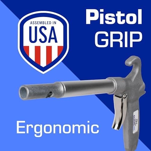 Guardair 24 Inch Long John Safety Air Gun, OSHA Compliant Venturi Nozzle
