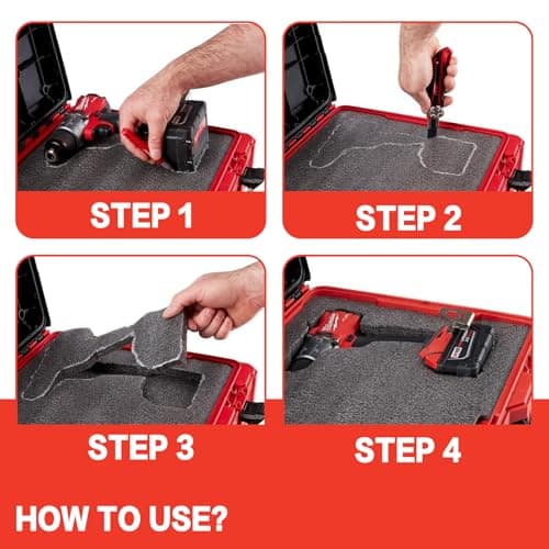 Kaizen Organizer 4 Pack Tool Box Foam Inserts 17 X 12 X 1 Inch for Cases
| Polyethylene Storage Sheets for Toolbox Hard Case - 4 Pack 17 X 12 X 1 Inch Tool Shadow Foam Inserts
| Kaizen Organizer Tool Box Foam Inserts - 4 Pack 17 X 12 X 1 Inch for To