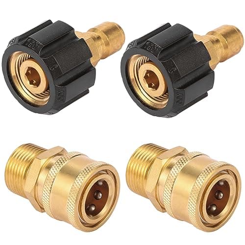 Quick Connect Fittings M22 14mm to 3/8 Inch, 2 Pieces