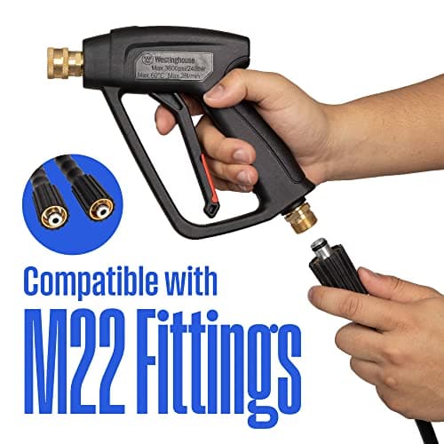 Westinghouse 3600 Max PSI Short Pressure Washer Gun - M22 Connector