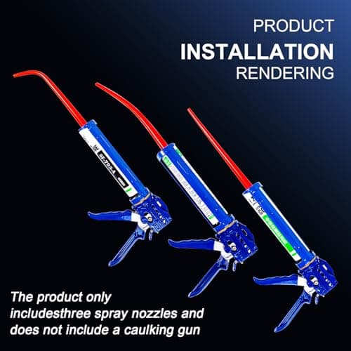 Extra Long 3-Pack Caulking Gun Extension Tips & Nozzles