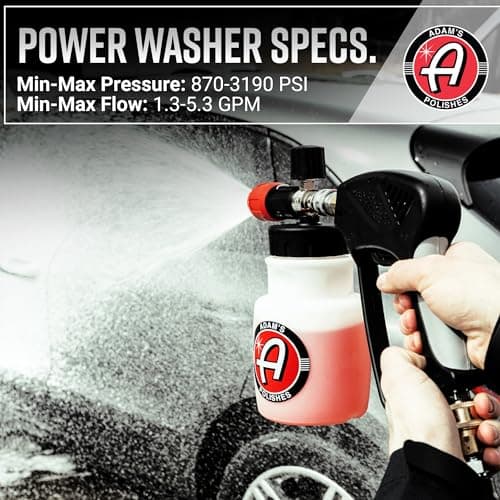 Adam's Polishes Foam Cannon Soap Sprayer | 1/4" Quick Disconnect Cannister