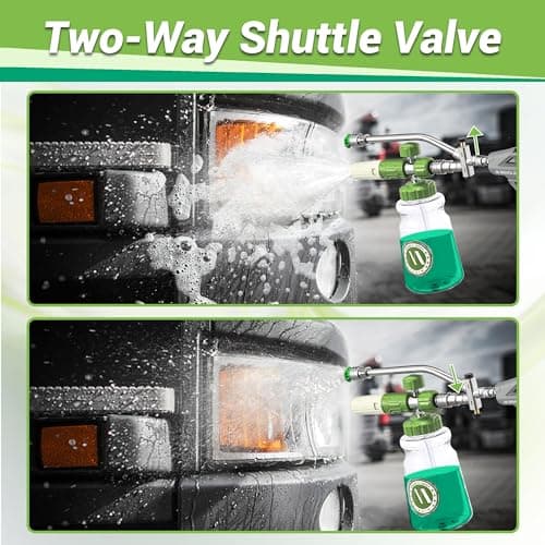 M MINGLE Foam Cannon Dual-Connector Wand for Pressure Washer - 3600 PSI