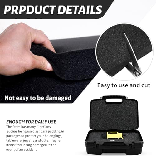 16 x 12 x 1 Inch Polyurethane Foam Board Cuttable Insert for Tool, Camera, and Craft Storage (8)