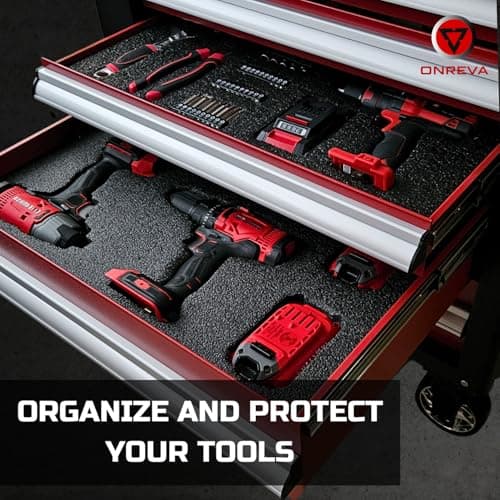 3Pack 16x12x2 Inch Tool Box Foam Inserts for Cases
| Polyethylene Storage Sheets for Toolbox Hard Case by Kaizen Organizer
| Tool Shadow Insert for Tool Box by Kaizen Organizer
