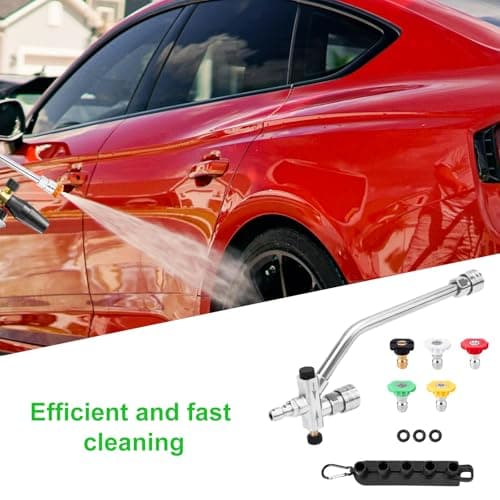 Dual Quick Connect Foam Cannon Nozzle for Pressure Washer with Car Soap Wand