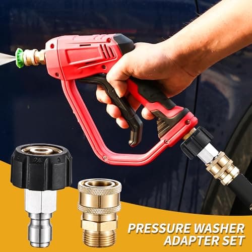 Selkie 8-Pack 14mm to 3/8" Quick Connect Fittings & 3/4" to 1/2" Adapter Set for Pressure Washers
