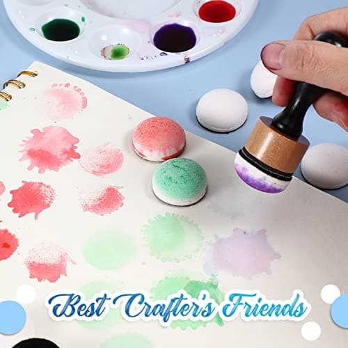 Refined Title: 20 Pieces Mini Ink Blending Foams for Card Making, Embossing and Painting