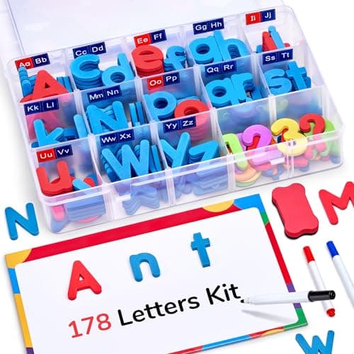 Gamenote Magnetic Letters Kit for Kids Learning and Spelling