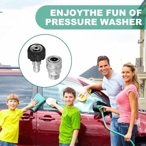 2025 Upgraded M22 Swivel 14mm to 3/8 Quick Connect Pressure Washer Kit