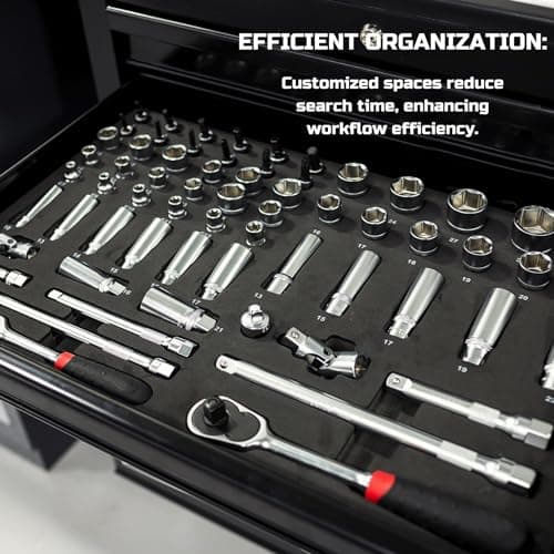 Compact Tool Box Foam 3Pack 24x24x2 inch for Cases, Tool Storage Organizer