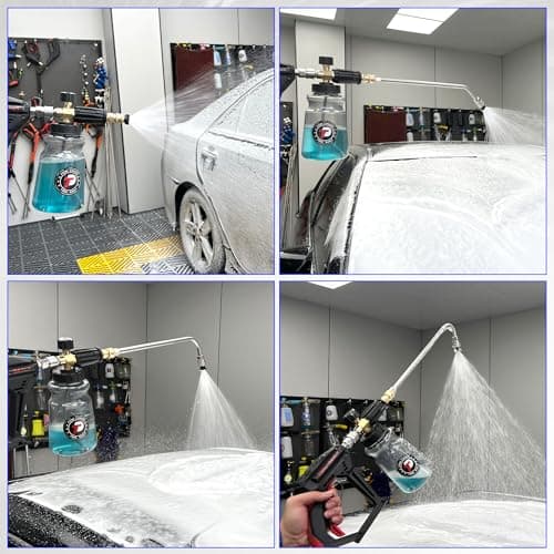 Daily Pressure Washer Foam Cannon 3 Curve Extend Wands 16" Nozzle 3600 PSI
