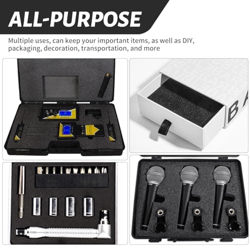 16 x 12 x 1 Inch Polyurethane Foam Board Cuttable Insert for Tool, Camera, and Craft Storage (8)