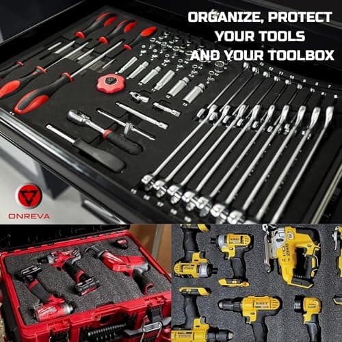 Compact Tool Box Foam Organizer for Cases and Storage