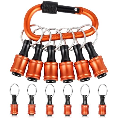 12PCS 1/4 Socket Hex Shank Screwdriver Bit Holders, Quick Release for Impact Driver & Drill Bit Keychain Extension Bar